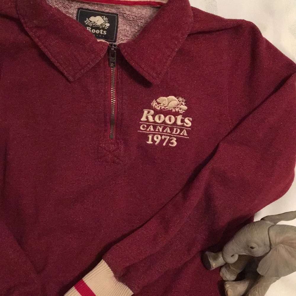 ROOTS | Cozy camp 3/4 zip sweater 🇨🇦